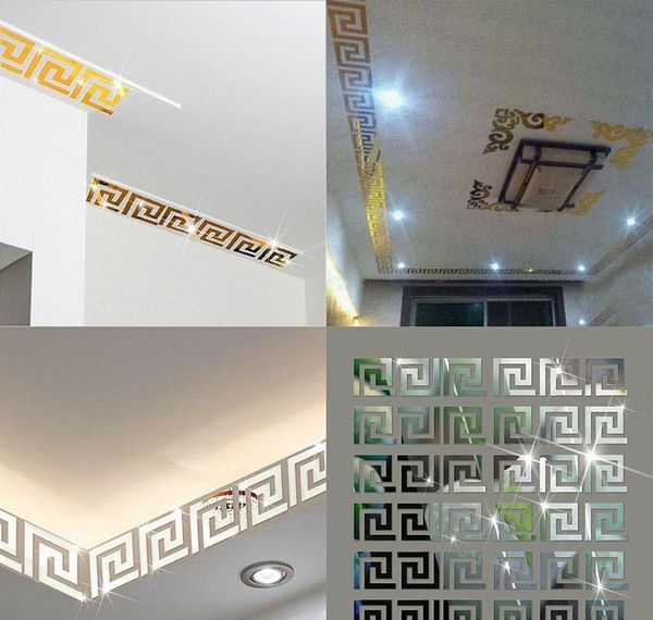 

wholesale- 10 pcs puzzle labyrinth acrylic mirror wall decal art s wmtsdx dayupshop