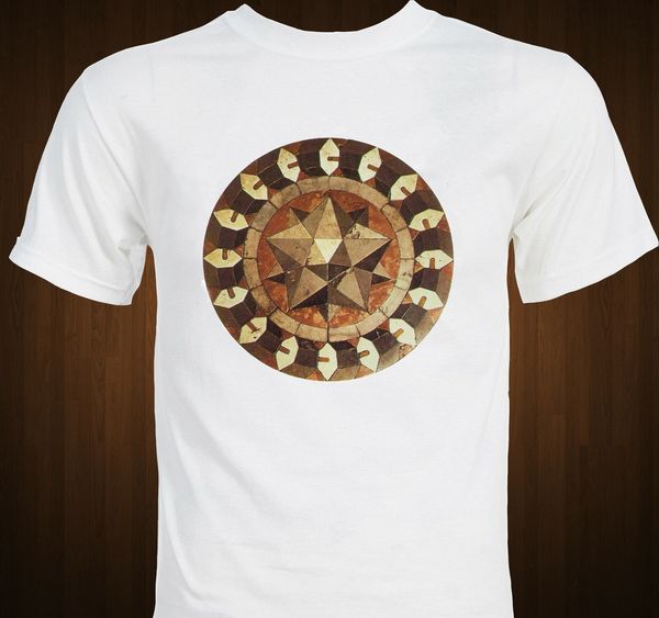 

marble floor mosaic from st. mark basilica - sacred geometry - uccello t-shirt sport hooded sweatshirt hoodie