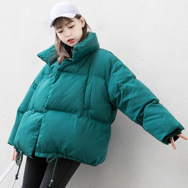 

new coat 2019 fashion women, loose winter white duck feather short paka women's warm coat, overcoat