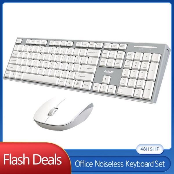 

keyboard mouse combos computer office accessory wireless white black optical silent 2.4g backlit keyboards for windows 7/8/9/xp/vista