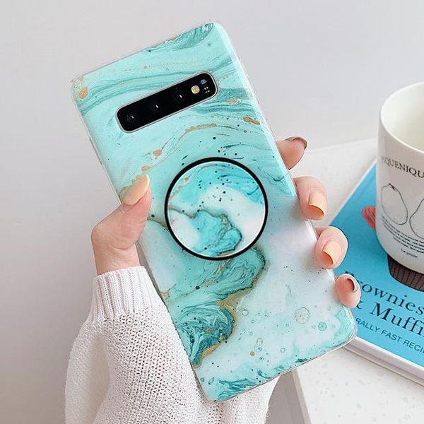 

flykylin покрытие marble чехол для samsung galaxy a50 s10 s10e s9 s8 plus примечание 10 9 задняя крышка стойки держателя imd телефон jllewt