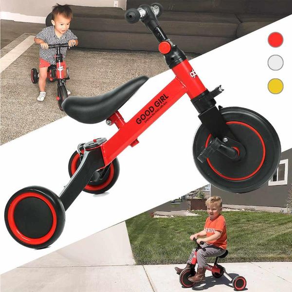 

kids kick scooter toddler bike + tricycle + balance bike for 1~3ages child ride on toy boy girl toddler scooter 2 in 1