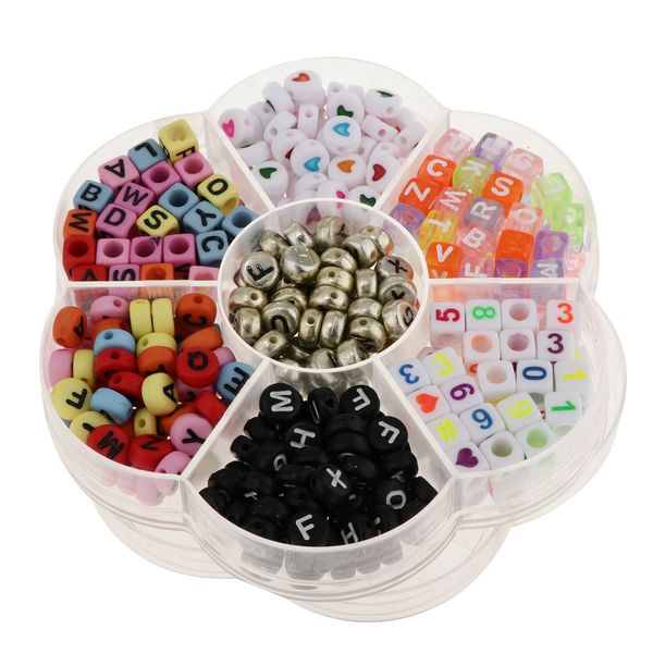 

480pcs colorful acrylic letters numbers beads for jewelry making kids craft