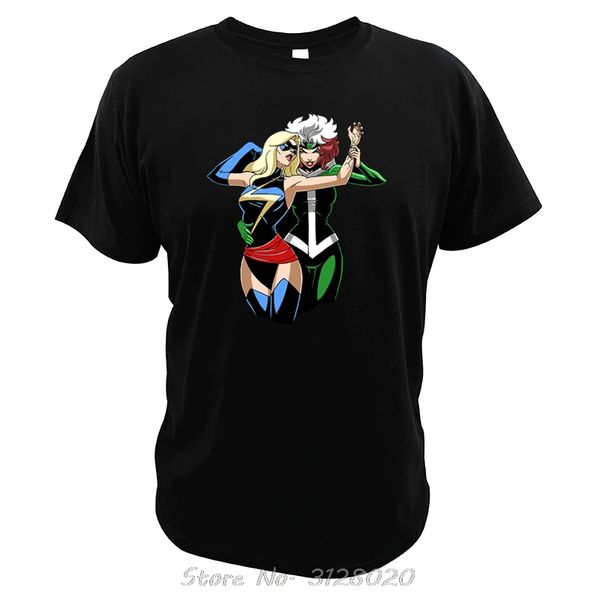 

sport tango with rogue t shirt mutant anna marie cool superwoman superhero funny design x-men comics t-shirt cotton tees
