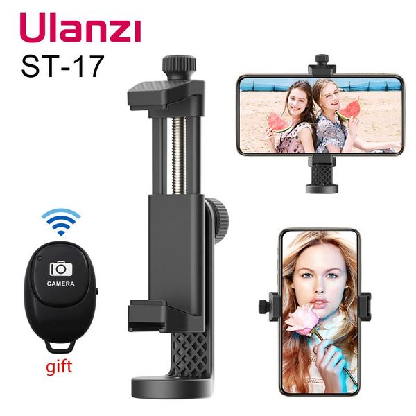 

ulanzi st-17 universal smartphone tripod mount vertical shooting 360 rotation phone mount holder for android