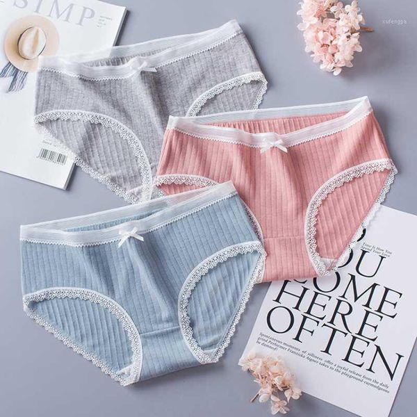 

underwear women cotton panties briefs lace thread ladies panty plus size fashion low-rise l-xxl lingerie underpants1, Black;pink