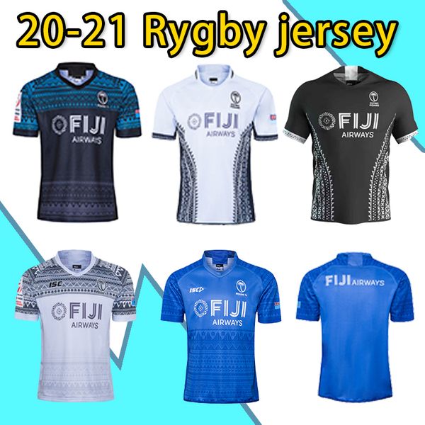 

2020 fiji home away rugby jerseys flying fijians jersey national rugby league shirt fiji rugby jersey union s-5xl, Black;gray