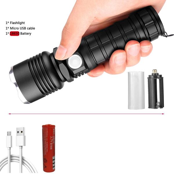 

xhp90.2 most powerful 4100 lumens led flashlight torch rechargeable 18650 or 26650 battery bulbs xhp90.2 most bbycqb alice_bag