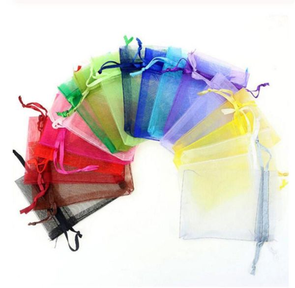 

20 pcs/lot organza bags wedding pouches jewelry candy cookie packaging bags nice gift bag event party packing supplies1