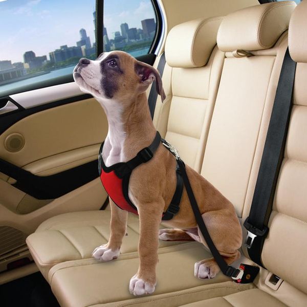 

breathable mesh dog harness leash safety vehicle car dog seat belt nylon pet car seatbelt harness lead for small med jllvbw