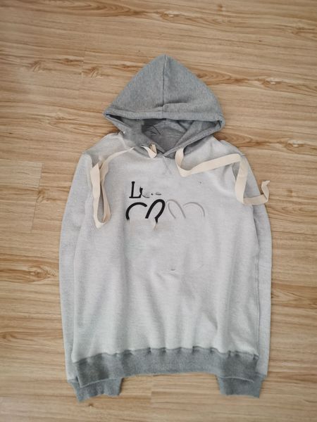 

2020 autumn new reverse letter embroidered men's embroidered and women's hoodie casual versatile terry long sleeve hoodie aabcl, Black