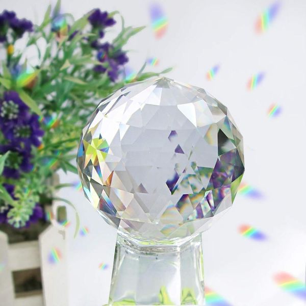 

clear cut crystal suncatcher ball prisms glass sphere faceted gazing ball for window sun catchers rainbow maker feng shui art h wmtbrv
