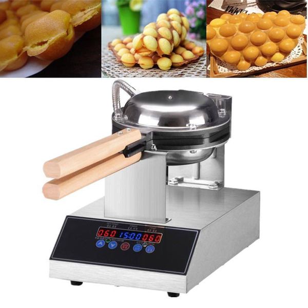 

professional electric chinese hong kong eggettes puff waffle iron maker machine bubble egg waffle 220v 110v eu us uk plug1
