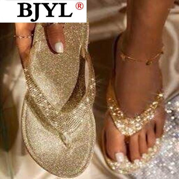 

slippers women sandals rhinestones woman rome 2021 fashion female shoes summer rhinestone flip flop chaussures femme1, Black