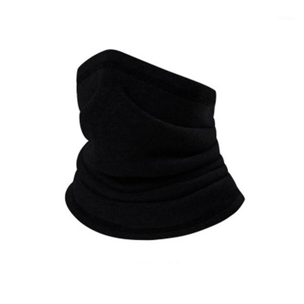 

cycling caps & masks outdoor face mask winter fleece warmth thick scarf sports skiing riding wind and cold collar1, Black