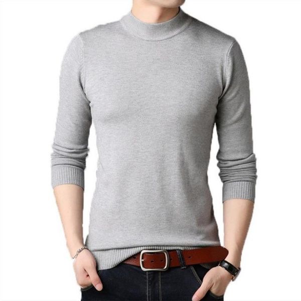 

men's sweaters turtleneck men brand sweater autumn slim fit casual solid turtelneck pullovers knitted clothes 4xl, White;black