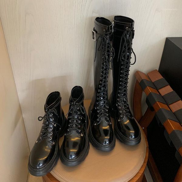 

sklfgxzy knee high boots genuine leather women boots warm winter movement motorcycle knight snow women shoes1, Black