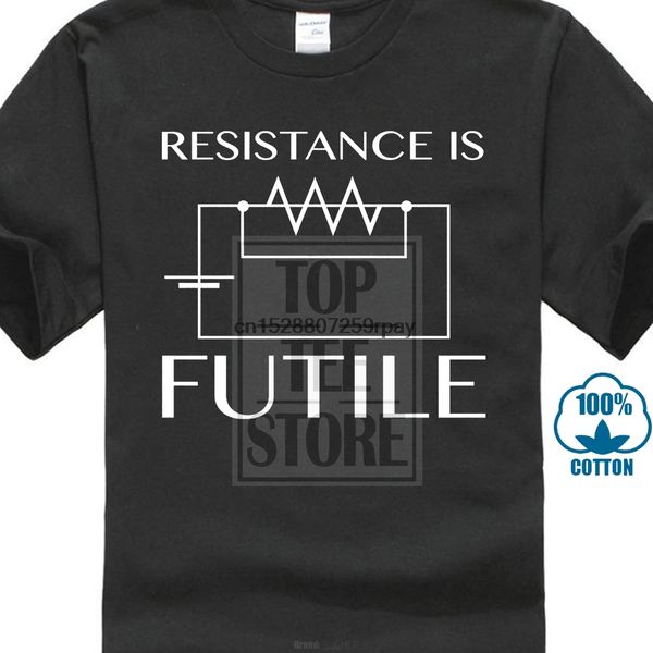 

resistance is futile electrotechnics electrician electronic ohms law summer short sleeves casual sport hooded sweatshirt hoodie t shirt