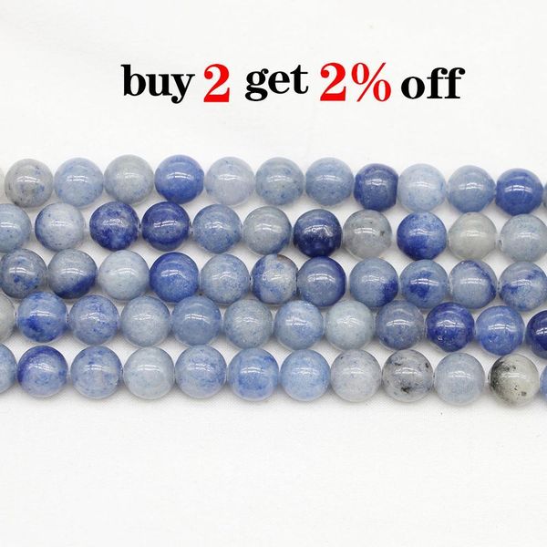 

4 6 8 10 12 mm aventurine dumortierite natural stone bead loose bead spacer round beads for jewelry making findings diy bracelet h jllrke