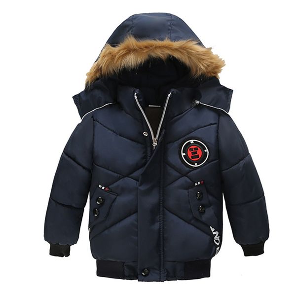 

autumn winter warm for christmas baby cotton jacket kids hooded outerwear infant boys coat q1115, Blue