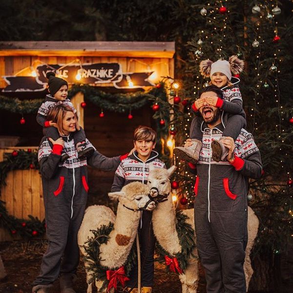 

2020 christmas pajamas hooded romper deer print women kids matching clothes xmas family sleepwear jumpsuits