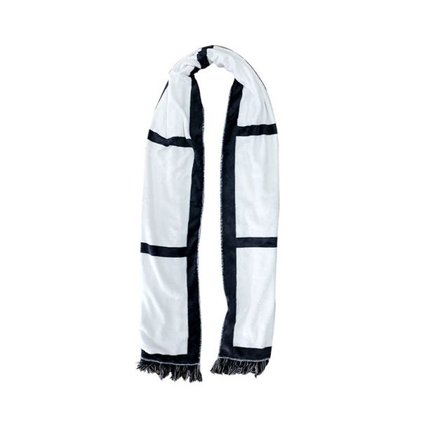 

18*165cm blank sublimation scarf winter warm short fur fleece tassels scarves double layers plain headwear christmas new year gift f110502, Red;brown