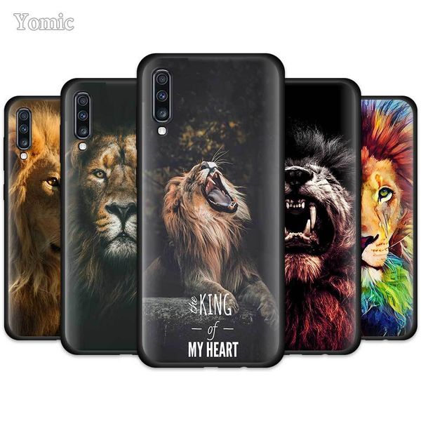 

king tiger lion мягкий чехол для samsung galaxy a50 a51 a70 a71 a10 a20 a30 e s a40 a80 квантовохимическое черный силиконовый мобильный теле