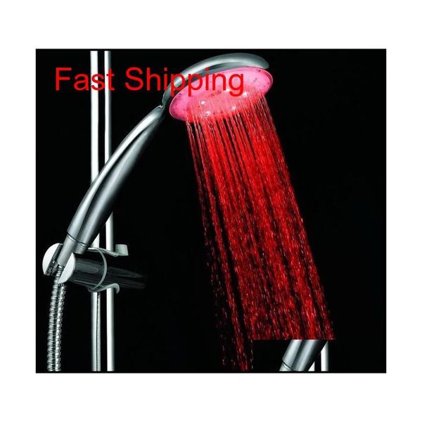 

7 colors colorful matic jump changing water flow shower head bath faucet led handle water sa qylbky bdenet