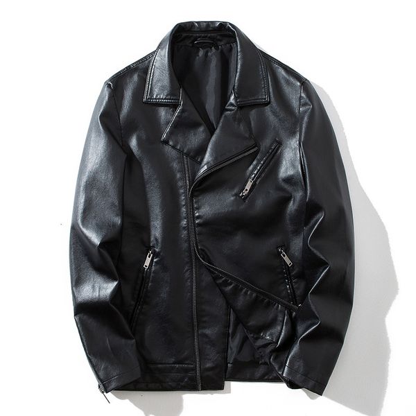 

2021 new 39 classic motorcyclist black motorcycle of plutonium suede leather jacket men's winter jackets size 4xl et1p