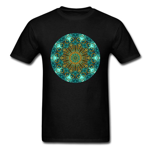 

2018 unique custom design golden mandala print short sleeve tees vintage classic chic plus size sport hooded sweatshirt hoodie t shirt