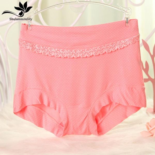 

women's panties 3pcs/lot 2021 fashion bamboo fibre plus big size seamless panty women briefs high waist ladies' underwear, Black;pink