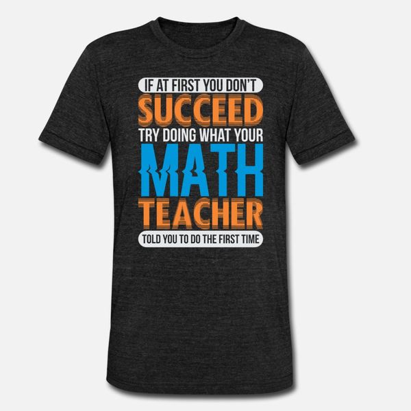 

math teacher if at first you don't succeed designers graphic t shirt funky horror trendy tracksuit hoodie sweatshirt