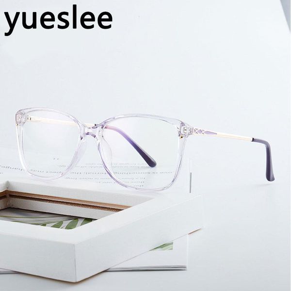 

sunglasses 46952 plastic titanium round glasses frame men women optical fashion anti blue computer eyeglasses, White;black