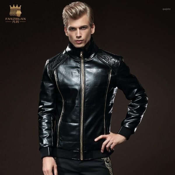 

new fashion male men's casual winter leather motorcycle black slim long sleeved jacket mens 0148 knights