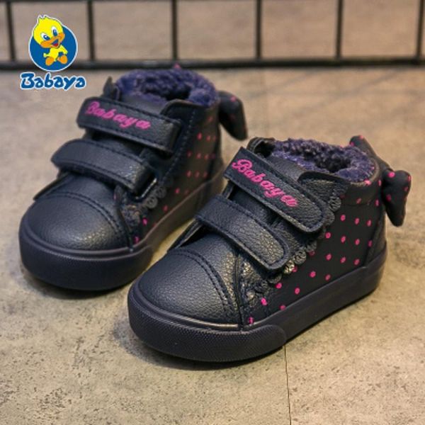 

baby winter shoes toddler cotton-padded shoes boys warm 1-2-3 y children winter new baby boots girls botas waterproof, Black
