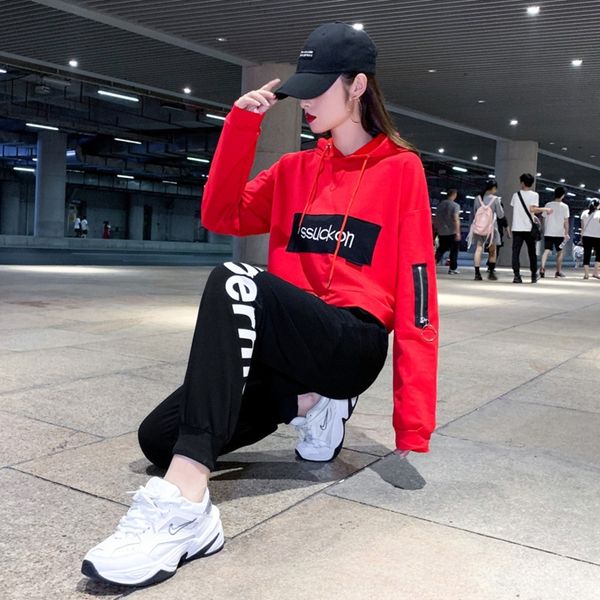 

z3gvu fashion autumn sports shuffle leisure wear men's and fashion leisure suit hop group new dance hip women's dance two piece su, Gray