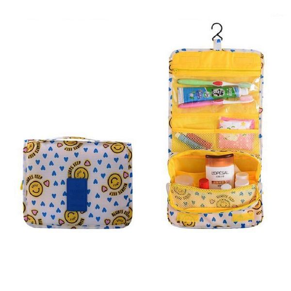 

makeup storage bag travel toilet wash bag case flower printed organiser portable hanging cosmetic organizer1