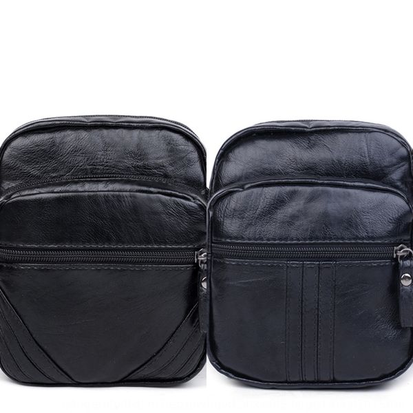 

2019 new washed leather women's shoulder shoulder korean fashion soft leather middle aged and elderly mummy bag waterproof messenger ba