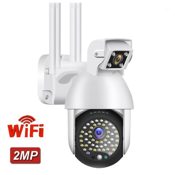

cameras 2mp dual lens security ip camera wifi 1080p hd outdoor ptz human alarm speed dome surveillance two way audio h.2651