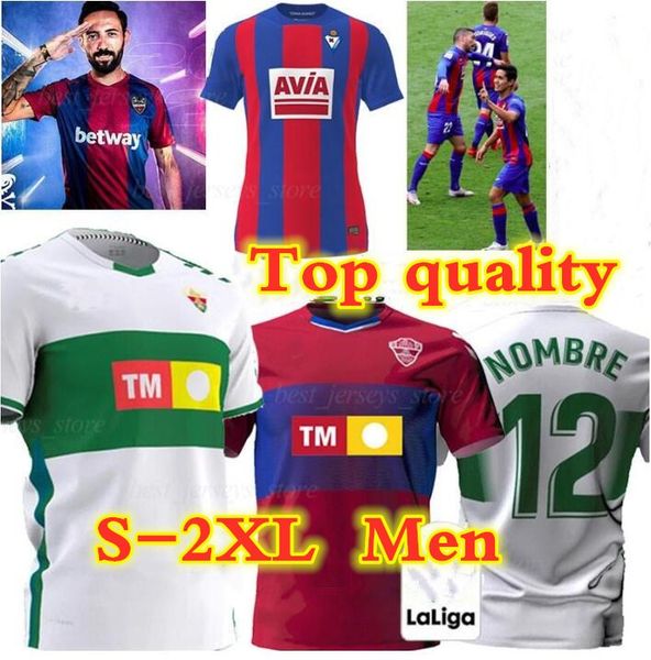 

20 21 elche cf soccer jerseys home away rodriguez 8 fidel 16 calvo 12 milla 11 folch 4 2020 2021 jersey football shirts man top, Black;yellow