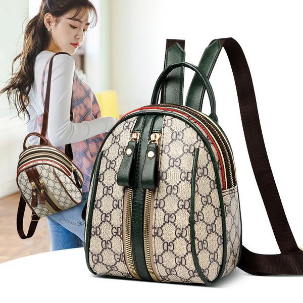 

womens shoulder bag mini backpack fashion western style schoolbag summer students