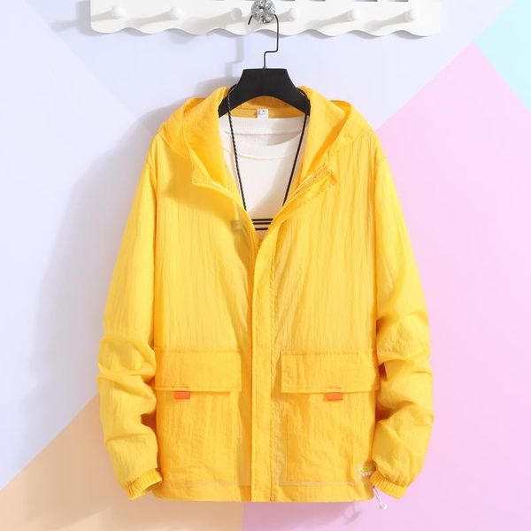 

outdoor sun protection clothing men's large size couple models sunscreen jacket women's summer sports fashion hooded jacket, Black;brown