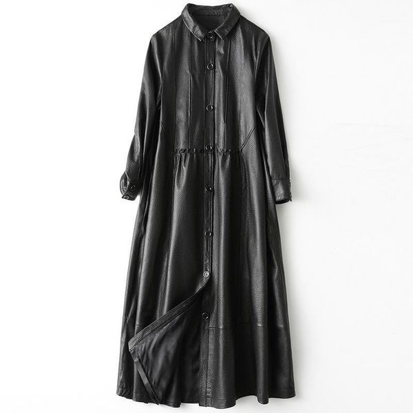 

100% real genuine leather jacket women autumn winter coat windbreaker sheepskin jacket mulheres casacos hq19-yxg1915a lxr361, Black