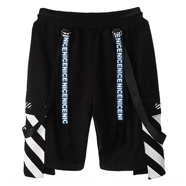 

fattening and oversize chaoren men's summer beach pants shorts beach pantspants casual sports loose tight belt capris shorts w4v5l, Blue