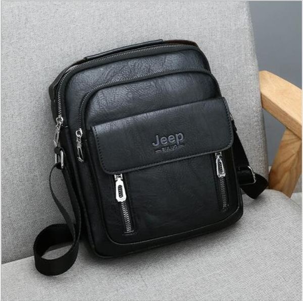 

2019 new mens bag fashion europe and america business mens shoulder bag messenger bag computer briefcase