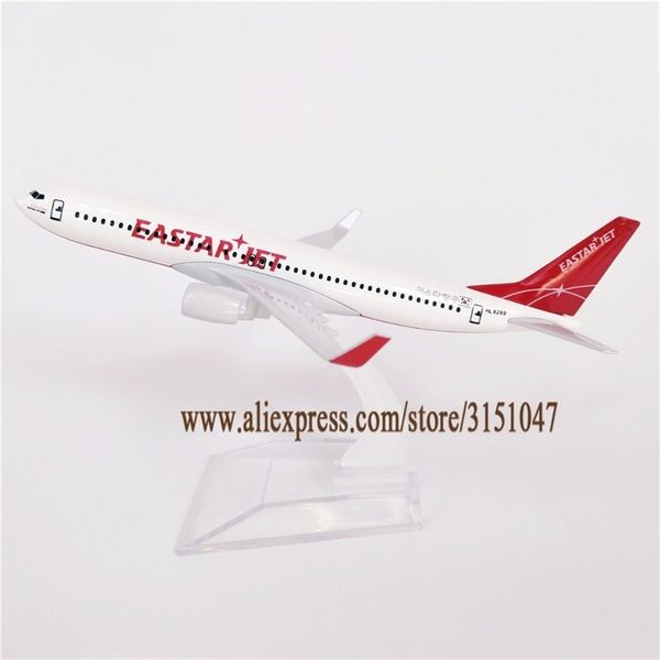 

15cm air korean eastar jet airlines boeing 737 b737-800 airline airplane model plane alloy metal aircraft diecast toy kids gift y200428