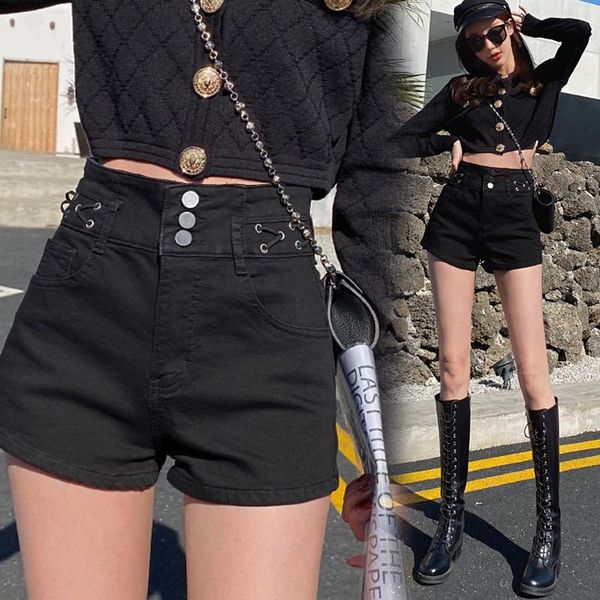 

women's jeans european and american style fashion trend ripped fringed denim shorts women pants, Blue