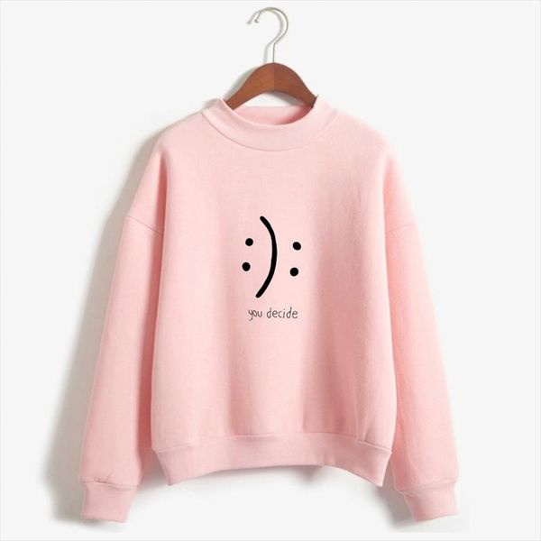 

new you decide hoodie roupas sweatshirt women autumn winter kawaii fleece hoodies fashion harajuku print sudadera mujer pullover, Black