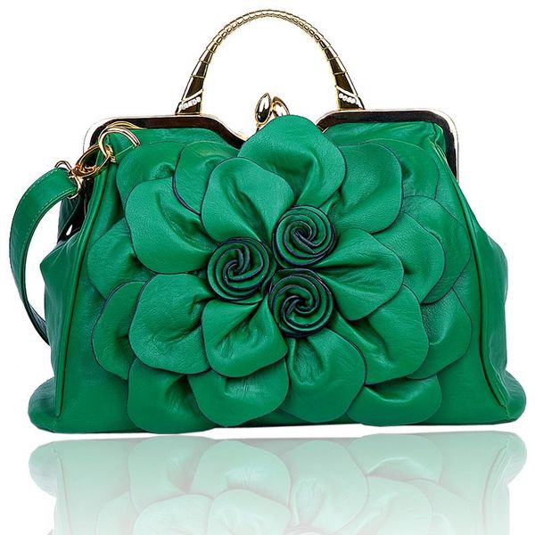 

europe and the united states fashion women new simulation leather handbag handbag messenger bag shoulder bag flowers