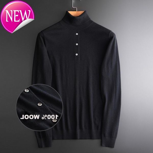 

smooth men's sweater, turtle neck, autumn and winter, men's sweater, White;black